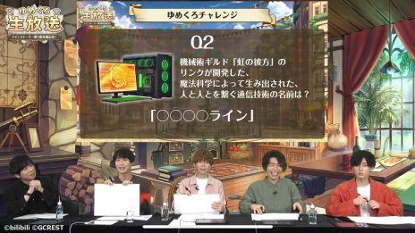 画像ギャラリー No.004のサムネイル画像 / 「夢職人と忘れじの黒い妖精」，5月20日に配信された生放送番組の公式レポートを公開。出演キャスト5人へのメールインタビューの回答も