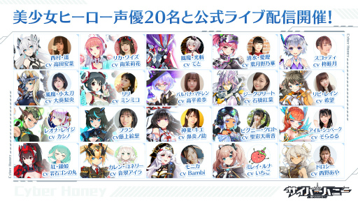 画像ギャラリー No.004のサムネイル画像 / 「サイバーハニー」の配信日は2月28日。事前登録数は20万人を突破