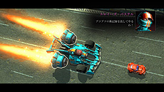 画像ギャラリー No.009のサムネイル画像 / トイボックス，「Gearshifters」（Switch/PS4）の国内配信を本日スタート。運び屋となって危険な任務に挑むカーレース・バトルSTG