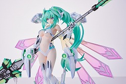 画像ギャラリー No.004のサムネイル画像 / 「超次元ゲイム ネプテューヌ」グリーンハートの1/7完成品フィギュア，受注を開始。あみあみ×AMAKUNIタッグでベールの女神姿を再現