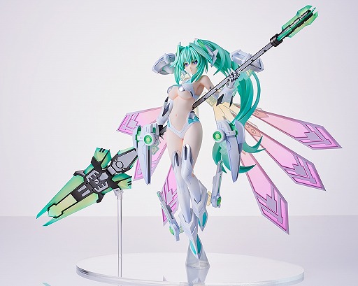 画像ギャラリー No.006のサムネイル画像 / 「超次元ゲイム ネプテューヌ」グリーンハートの1/7完成品フィギュア，受注を開始。あみあみ×AMAKUNIタッグでベールの女神姿を再現