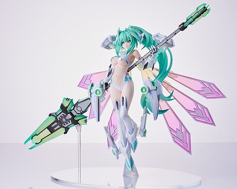 画像ギャラリー No.007のサムネイル画像 / 「超次元ゲイム ネプテューヌ」グリーンハートの1/7完成品フィギュア，受注を開始。あみあみ×AMAKUNIタッグでベールの女神姿を再現