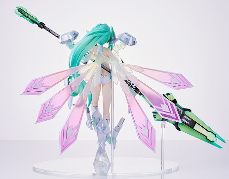 画像ギャラリー No.009のサムネイル画像 / 「超次元ゲイム ネプテューヌ」グリーンハートの1/7完成品フィギュア，受注を開始。あみあみ×AMAKUNIタッグでベールの女神姿を再現