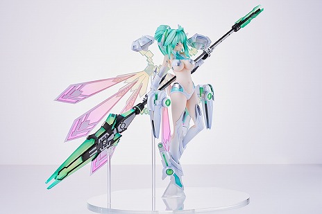 画像ギャラリー No.010のサムネイル画像 / 「超次元ゲイム ネプテューヌ」グリーンハートの1/7完成品フィギュア，受注を開始。あみあみ×AMAKUNIタッグでベールの女神姿を再現
