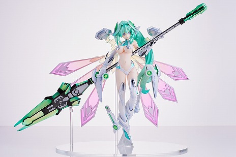 画像ギャラリー No.011のサムネイル画像 / 「超次元ゲイム ネプテューヌ」グリーンハートの1/7完成品フィギュア，受注を開始。あみあみ×AMAKUNIタッグでベールの女神姿を再現