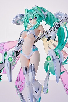 画像ギャラリー No.012のサムネイル画像 / 「超次元ゲイム ネプテューヌ」グリーンハートの1/7完成品フィギュア，受注を開始。あみあみ×AMAKUNIタッグでベールの女神姿を再現