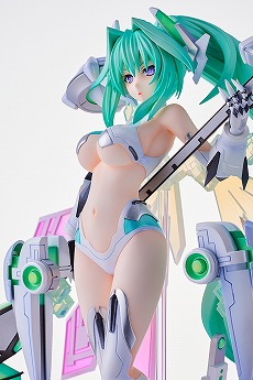 画像ギャラリー No.014のサムネイル画像 / 「超次元ゲイム ネプテューヌ」グリーンハートの1/7完成品フィギュア，受注を開始。あみあみ×AMAKUNIタッグでベールの女神姿を再現