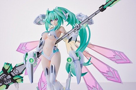 画像ギャラリー No.019のサムネイル画像 / 「超次元ゲイム ネプテューヌ」グリーンハートの1/7完成品フィギュア，受注を開始。あみあみ×AMAKUNIタッグでベールの女神姿を再現