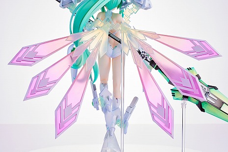画像ギャラリー No.020のサムネイル画像 / 「超次元ゲイム ネプテューヌ」グリーンハートの1/7完成品フィギュア，受注を開始。あみあみ×AMAKUNIタッグでベールの女神姿を再現
