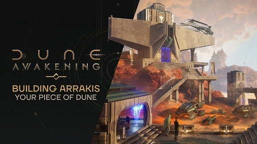 画像ギャラリー No.001のサムネイル画像 / 「Dune: Awakening」,多彩な方法で砂漠の一角を拠点に築き上げる「建設システム」を紹介する動画を公開