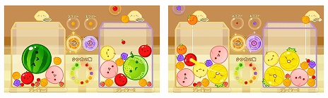 画像ギャラリー No.008のサムネイル画像 / 「スイカゲーム」に2人プレイモードが登場。価格は180円で開発中のオンライン対戦モードも含まれる