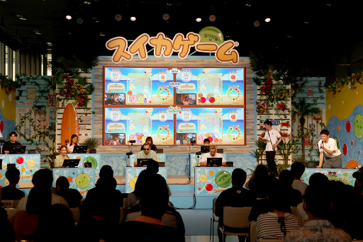 画像ギャラリー No.007のサムネイル画像 / 「スイカゲーム」初のリアルイベント「スイカゲーム 夏のスイカ大収穫祭」レポート。後藤真希さんやインフルエンサーが来場者とチームを組んで対決