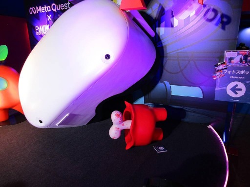 画像ギャラリー No.014のサムネイル画像 / ［TGS2022］“Meta Quest 2”ブースレポート。「Among Us VR」一色に染まったブースでは，クルーたちと写真を撮れるフォトスポットも