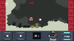 画像ギャラリー No.008のサムネイル画像 / Android版「ケロブラスター」が配信。関連作「Pink」シリーズは無料