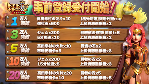 画像ギャラリー No.002のサムネイル画像 / 【PR】偉人とドラゴンが共闘する戦略SLG「インフィニティ キングダム」が配信開始に。真田幸村や無料10連ガチャなど豪華特典ももらえる