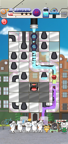画像ギャラリー No.007のサムネイル画像 / 新作パズルゲーム「猫のジュースパニック」,iOSとAndroid向けに配信予定