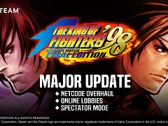 PC版「KOF ’98 UM FINAL EDITION」，大型アップデートによってオンライン対戦モードが快適に。ロビーと観戦モードも実装