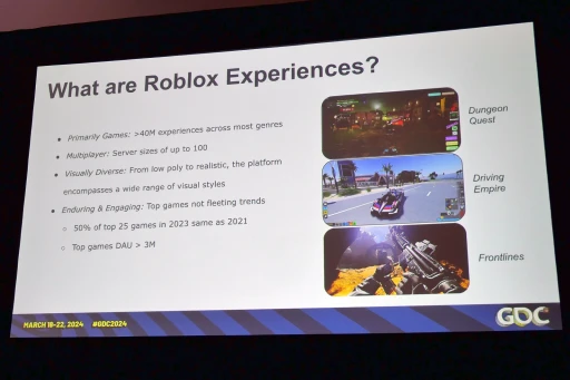 画像ギャラリー No.006のサムネイル画像 / ［GDC 2024］「Roblox」のエコシステムの中だけで，60人もの雇用を生み出したVoldexの成功秘話