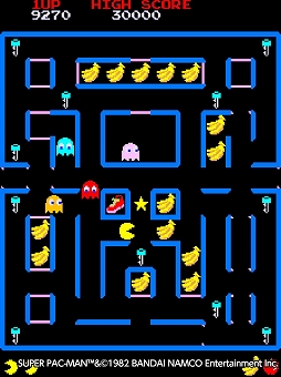 画像ギャラリー No.002のサムネイル画像 / 「アーケードアーカイブス スーパーパックマン」がPS4/Switch向けに本日配信開始