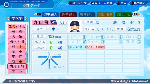 画像ギャラリー No.002のサムネイル画像 / 丸山翔大選手やレアンドロ・セデーニョ選手ら16名を追加。「パワプロ2022」無料アップデートを配信。DL版の期間限定セールも開催中