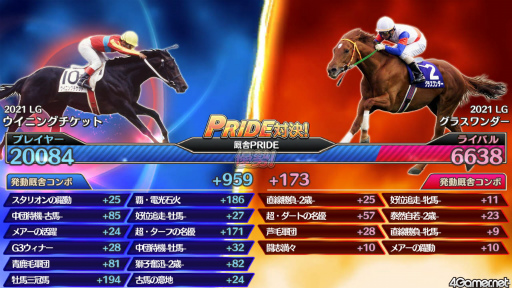 画像ギャラリー No.012のサムネイル画像 / 「競馬伝説PRIDE」プレイレポート。ややこしい操作なしで,新旧のレジェンドホースたちを愛馬に最強の厩舎を目指そう!
