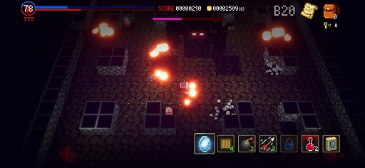 画像ギャラリー No.005のサムネイル画像 / スマホ版「ダンジョンに捧ぐ墓標」が配信開始。ダンジョン内部だけでなく,街や主人公の姿も変化するローグライクRPG