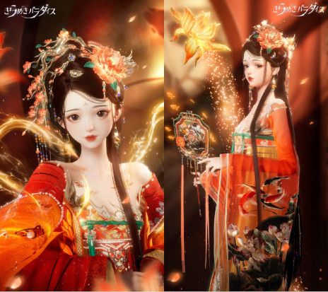 画像ギャラリー No.005のサムネイル画像 / 「きらめきパラダイス」に中国四大刺繍の1つ「蜀繍」をモチーフにした星6セットコーデが登場。伝統作品に由来する本格的なデザイン
