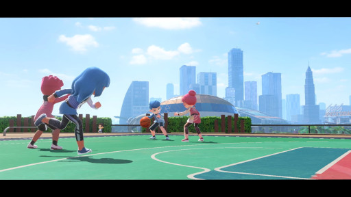 画像ギャラリー No.002のサムネイル画像 / 「Nintendo Switch Sports」,新種目「バスケットボール」を夏の無料アップデートで追加。Joy-Conを使った体感操作で,2対2の試合を楽しめる