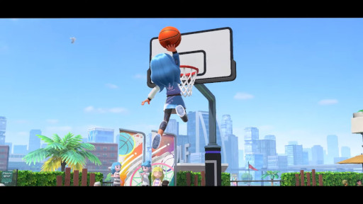 画像ギャラリー No.003のサムネイル画像 / 「Nintendo Switch Sports」,新種目「バスケットボール」を夏の無料アップデートで追加。Joy-Conを使った体感操作で,2対2の試合を楽しめる