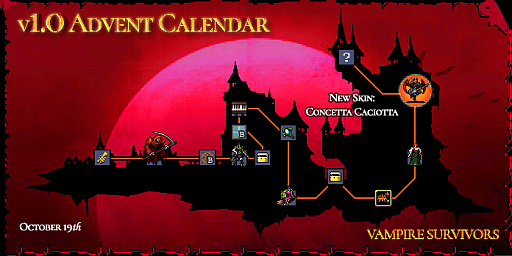 画像ギャラリー No.006のサムネイル画像 / 正式リリースから1周年の「Vampire Survivors」は,今こうなっている。プレイヤーの声を受けて進化を続けるヴァンサバの軌跡