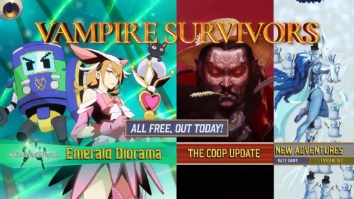 画像ギャラリー No.001のサムネイル画像 / ヴァンサバ×サガ！　「Vampire Survivors」の「サガ エメラルド ビヨンド」コラボDLCが“さっそく”配信