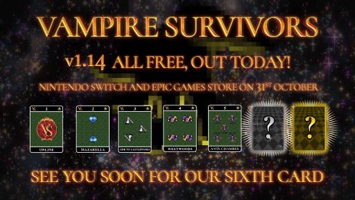 画像ギャラリー No.007のサムネイル画像 / 「Vampire Survivors」,オンライン協力プレイや新要素を盛り込んだv.1.14の配信を順次開始。「Balatro」との無料コラボDLCも登場