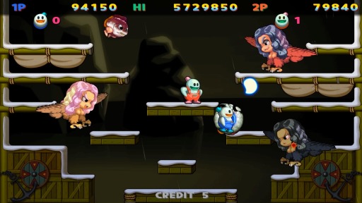 画像ギャラリー No.002のサムネイル画像 / Switch向けアクション「スノーブラザーズ スペシャル」本日発売。DL版が抽選で当たる“発売記念キャンペーン”開催中