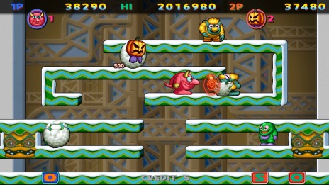画像ギャラリー No.008のサムネイル画像 / Switch向けアクション「スノーブラザーズ スペシャル」本日発売。DL版が抽選で当たる“発売記念キャンペーン”開催中