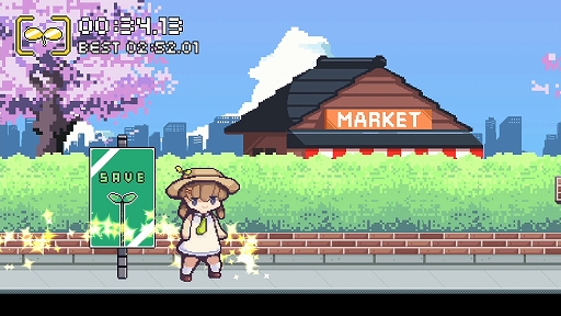 画像ギャラリー No.006のサムネイル画像 / PC/Switch「スーパーナナル」の発売日が3月24日に決定。パン屋さんの少女が町の平和を取り戻すために冒険するラン&ジャンプアクション