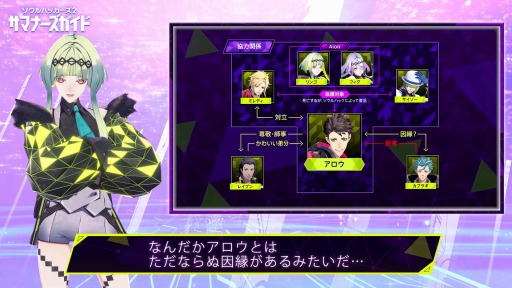 画像ギャラリー No.005のサムネイル画像 / 「ソウルハッカーズ2」の魅力をリンゴが紹介する映像“サマナーズガイド”Vol.1が公開に。戦闘方法と“アロウ”の人間関係を収録