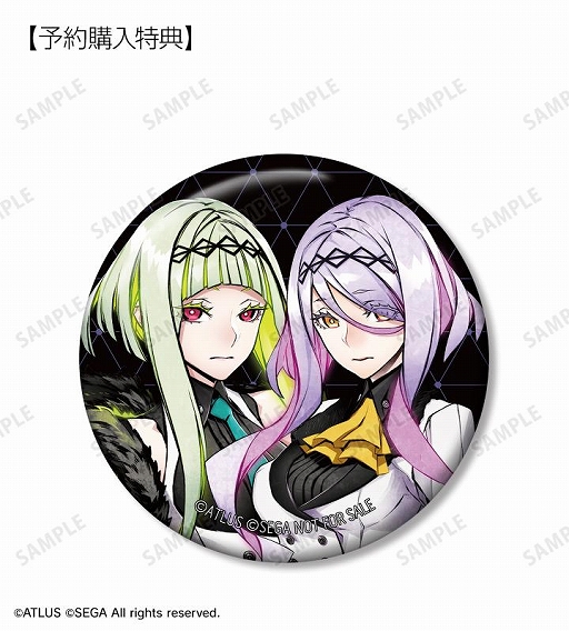 画像ギャラリー No.007のサムネイル画像 / トレーディング缶バッジやTシャツなど「ソウルハッカーズ2」のグッズ6種類の受注が開始に