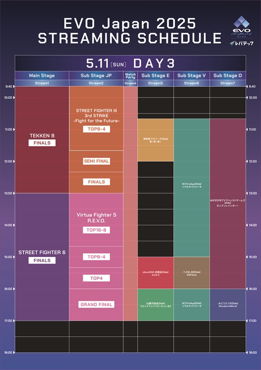 画像ギャラリー No.005のサムネイル画像 / ［EVO Japan］世界最大級の格闘ゲームイベント「EVO Japan 2025」本日開幕。タイムテーブルと配信スケジュールをチェック