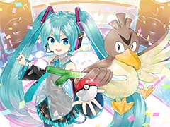 「ポケモン」と「初音ミク」のコラボプロジェクトが本日スタート。ポケモンのSEやBGMをサンプリングした楽曲を，初音ミクが歌唱