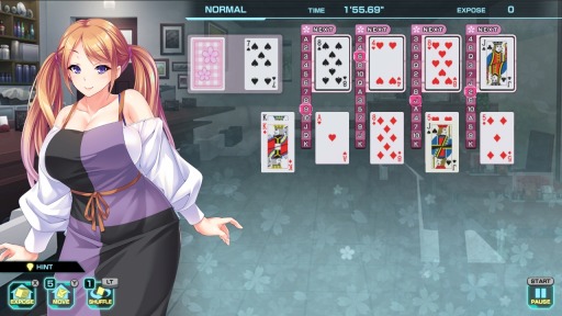 画像ギャラリー No.002のサムネイル画像 / PC向けトランプゲーム「Pretty Girls FourKings Solitaire」がSteamで配信開始。ドレッシングルームの機能がパワーアップ