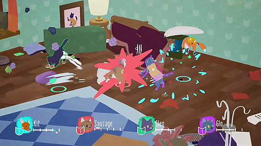 画像ギャラリー No.003のサムネイル画像 / ネコ大乱闘ゲーム「暴れん坊ニャンコ」(Fisti-Fluffs)Switch版の配信が本日スタート。Steam版の大型アップデートも
