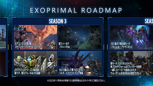 画像ギャラリー No.007のサムネイル画像 / 「エグゾプライマル」,アップデート第3弾で「モンスターハンター」シリーズとのコラボ開催。トレイラー公開。Steamでは「無料ウィークエンド」の実施を予定