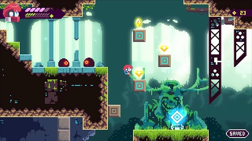 画像ギャラリー No.003のサムネイル画像 / Switch「トランシルビィ」が4月28日に配信決定。サイボーグの少女が巨大な次元大陸の調査に乗り出す探索型2Dアクション