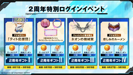 画像ギャラリー No.009のサムネイル画像 / PC＆スマホ向け「Tower of Fantasy（幻塔）」，2周年記念イベントや8月6日に予定されている次期アップデートの続報が一挙公開に
