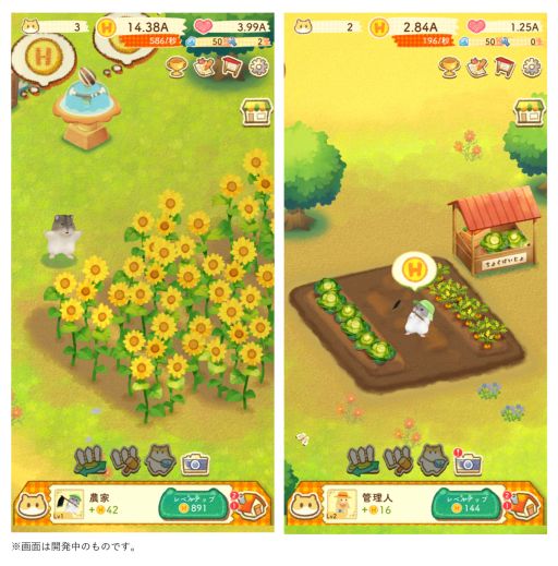 画像ギャラリー No.002のサムネイル画像 / iOS版「ハムスターの里」のクローズドβテストが開催。スマホ用壁紙が手に入るアンケートも実施
