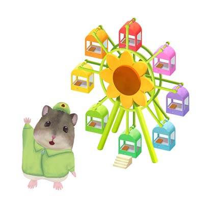 画像ギャラリー No.002のサムネイル画像 / 「ハムスターの里」,遊園地エリア「ハム里園」オープン。「ひまわりサークル」など3つの施設を追加