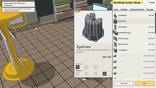 画像ギャラリー No.006のサムネイル画像 / ［GDC 2022］小規模店舗経営シム「Flat Eye」。AIに命じられるままに客への対応を求められる，ディストピアな世界観に注目