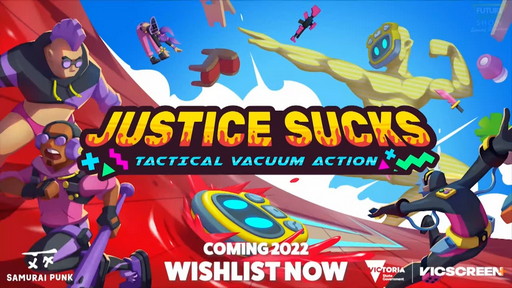 画像ギャラリー No.004のサムネイル画像 / 「Justice Sucks」のゲームプレイ映像公開。意志を持つロボット掃除機を操作して敵を撃退するアクションゲーム
