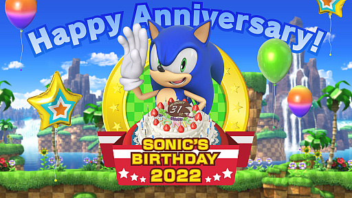 画像ギャラリー No.001のサムネイル画像 / 「ソニック」の誕生日を祝うバースデーウィークを開催。カウントダウンイラスト公開や生放送などを実施