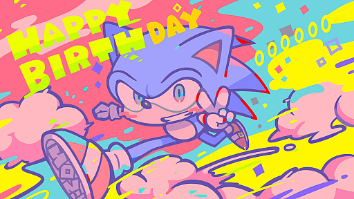 画像ギャラリー No.002のサムネイル画像 / 「ソニック」の誕生日を祝うバースデーウィークを開催。カウントダウンイラスト公開や生放送などを実施